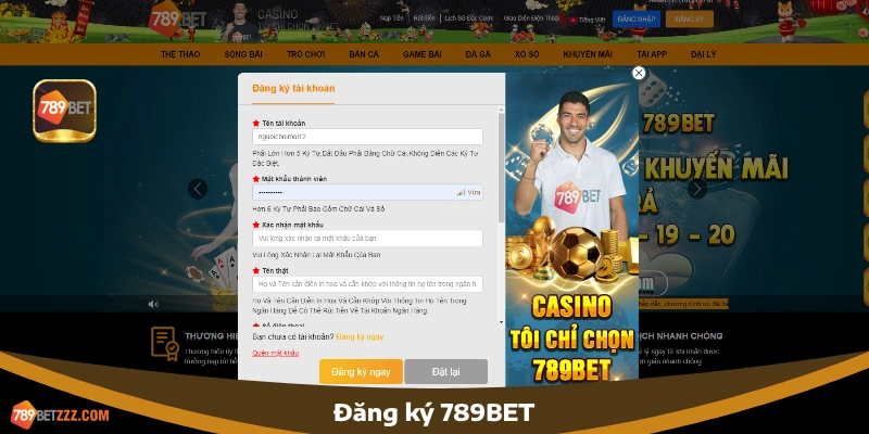 Cách đăng ký 789BET chi tiết cho người mới